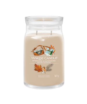 Yankee Candle Large Afternoon Scrapbooking: fragranza dolce e speziata,